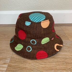 6-12 Months Hand Made Baby Girl Reversible Bucket Hat